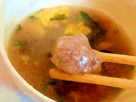 かぶと肉団子のスープ(カブの煮物リメイク)